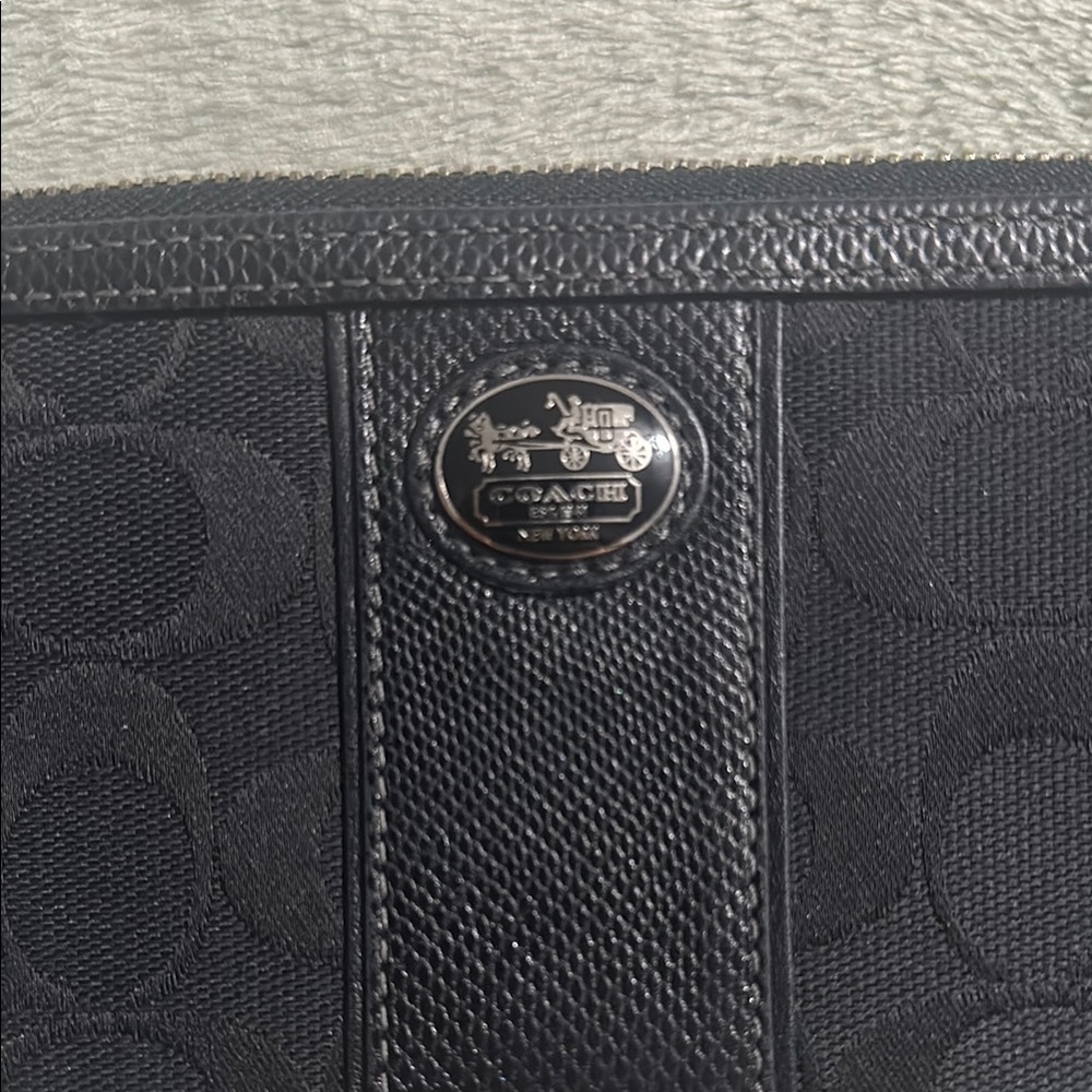 Coach Black Wristlet Clutch - Picture 2 of 7